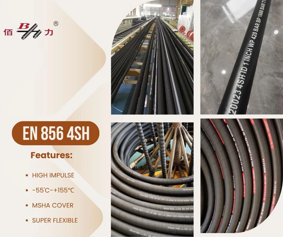 China Wire Spiral Hydraulic Hose High Temperature Resistance