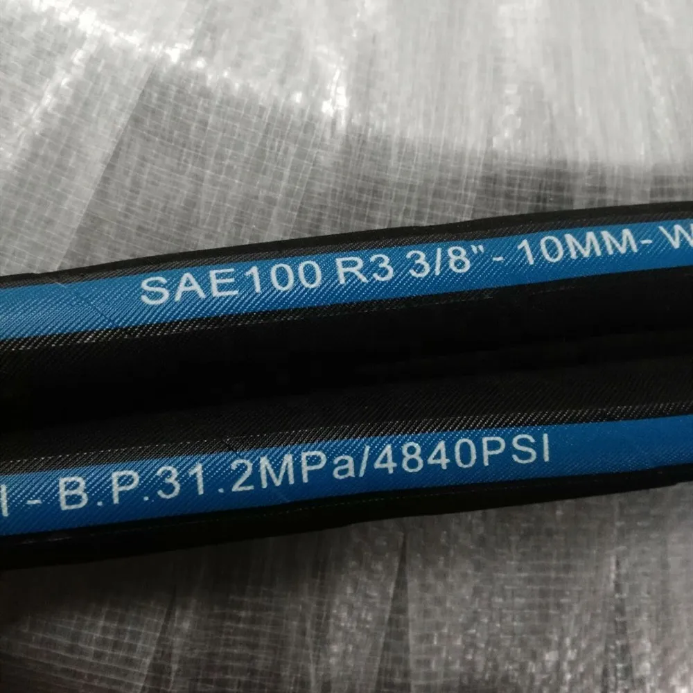 SAE Hydraulic Hose Specs Textile Reinforcement Layer Structure