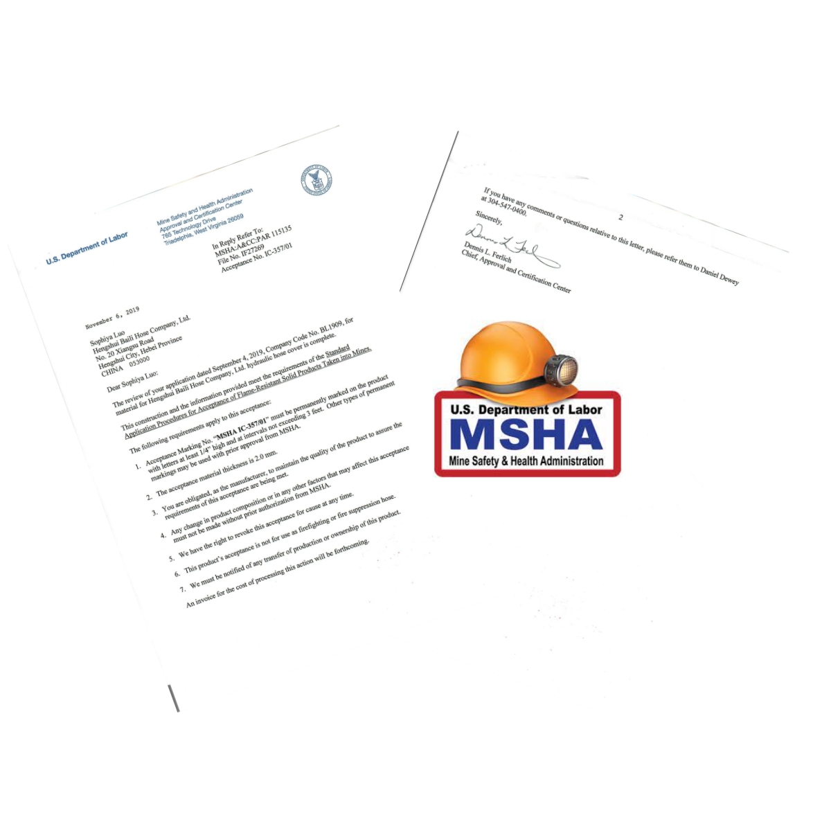 MSHA Certificate of Hydraulic Hoses: Ensuring Safety and Compliance